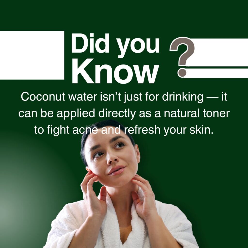  top skin benefits of coconut water