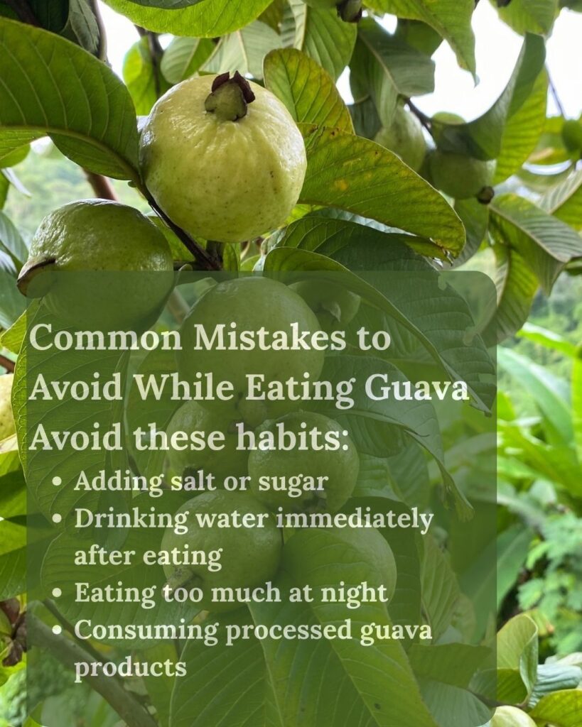 Common Mistakes to Avoid While Eating Guava