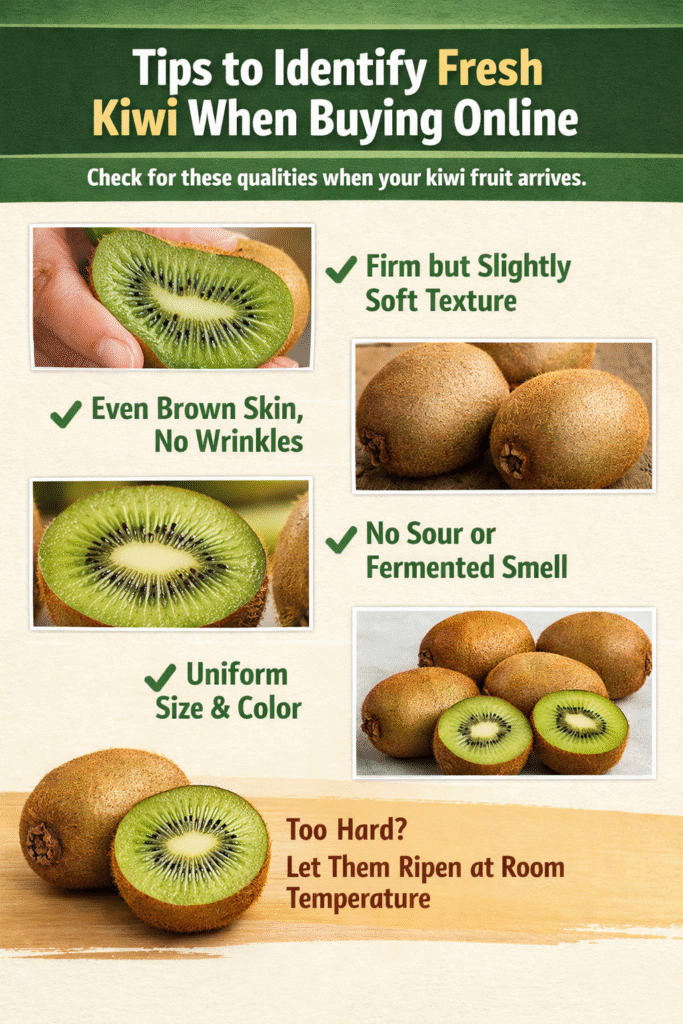 Tips to Identify Fresh Kiwi When Buying Online