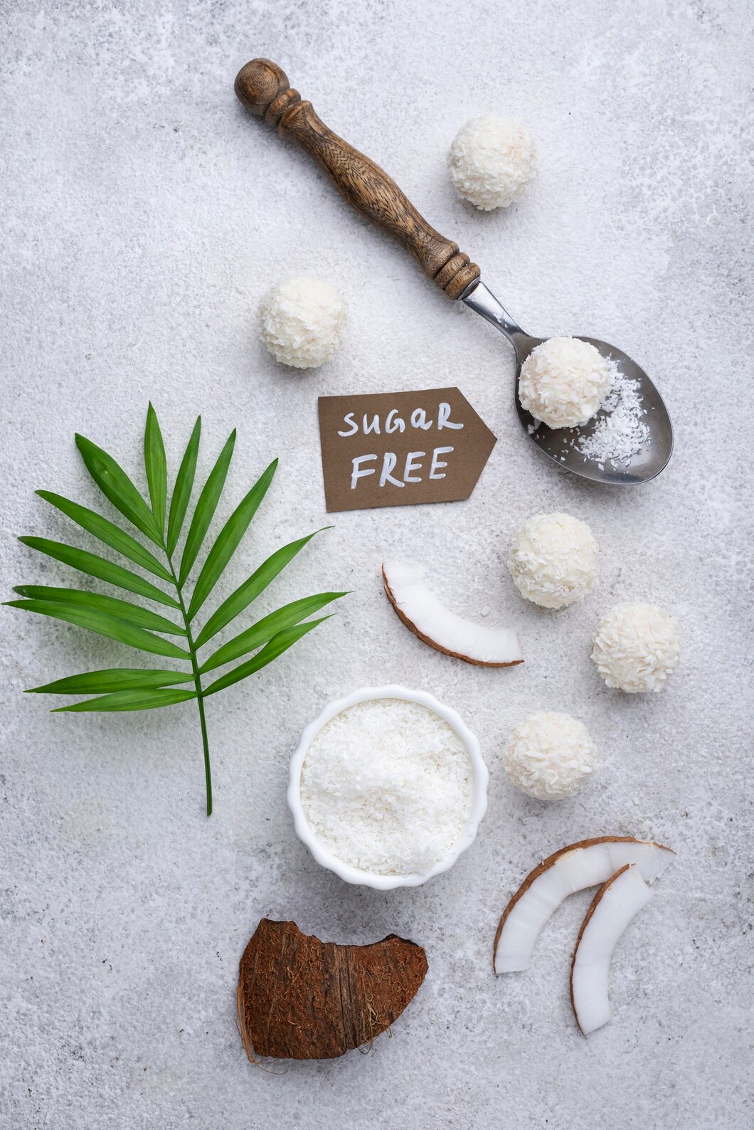 Dessicated-Coconut Front View