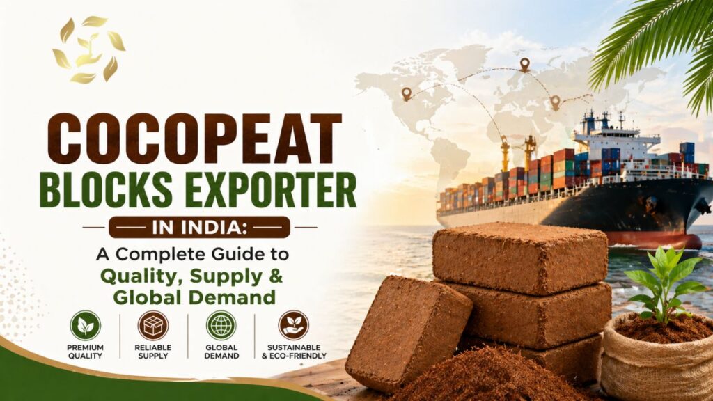 Cocopeat Blocks Exporter in India: A Complete Guide to Quality, Supply & Global Demand