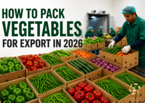 Pack Vegetables for Export